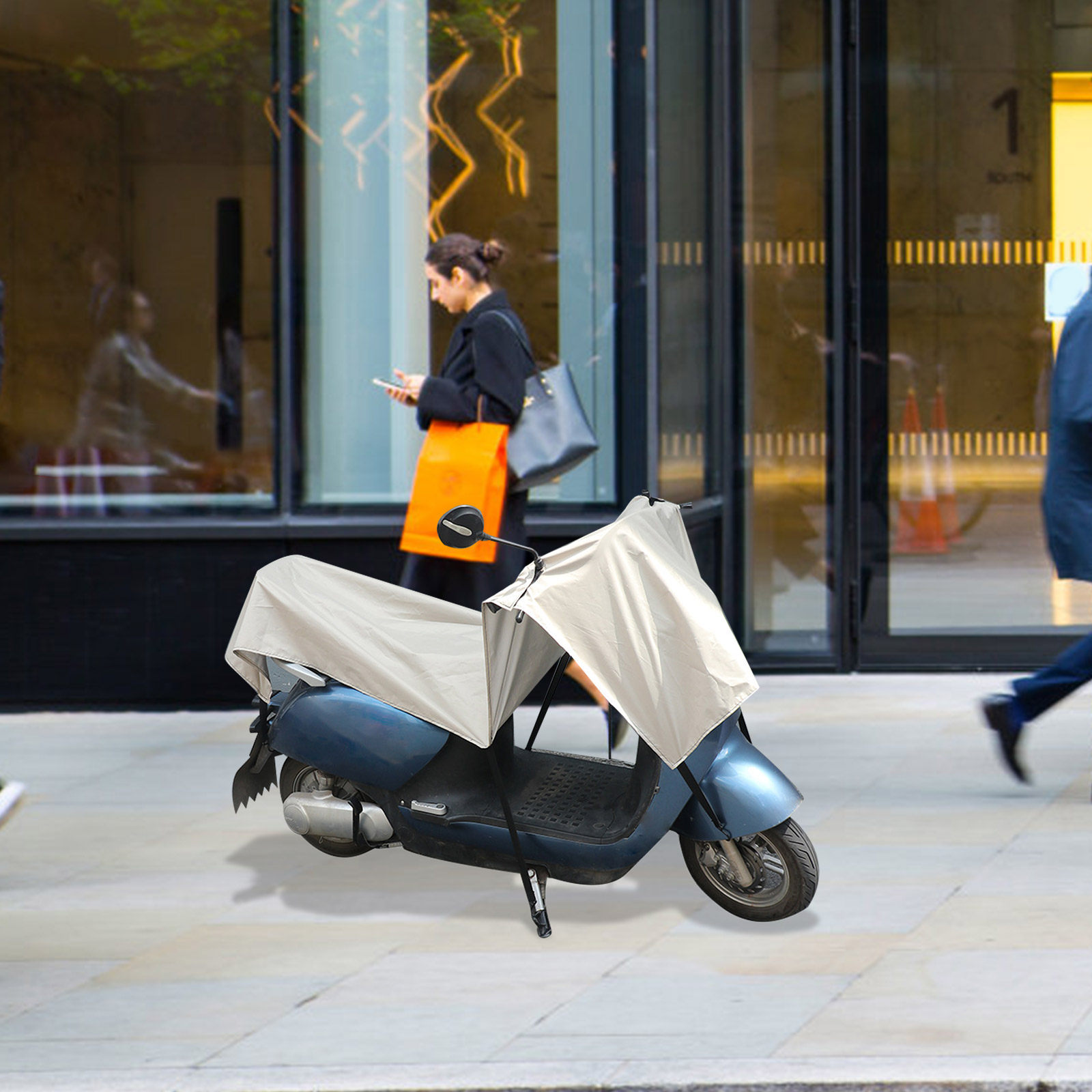 Electric Scooter Rain Cover - Capa Protetora Impermeável Extragrande para Scooters