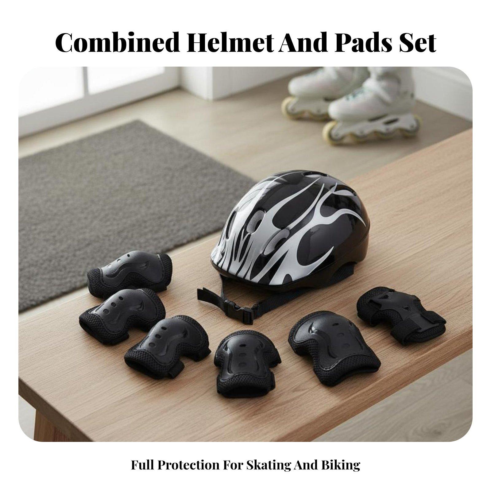 Scooter Helmet Set - Conjunto de Capacete e Protetores de