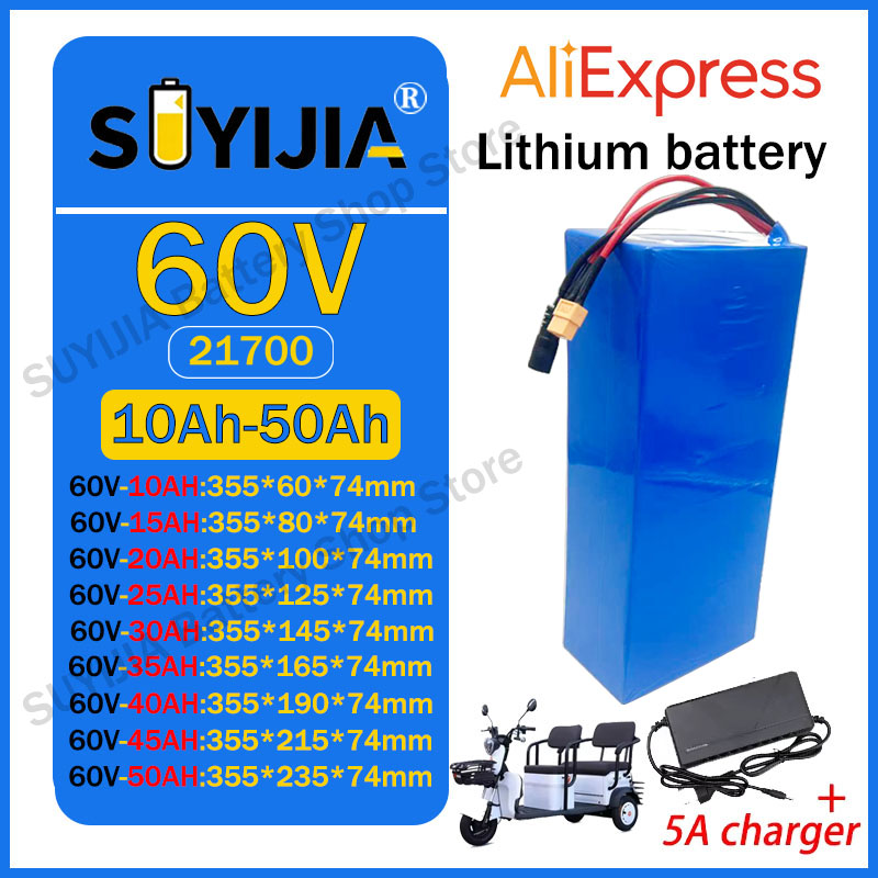 60V 30Ah 21700 Battery Pack - Bateria de Lítio 21700 60V 50Ah