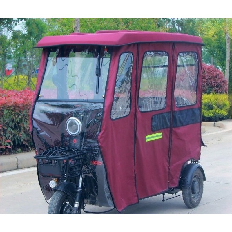 Electric Scooter Rain Cover - Lona fechada motocicleta triciclo elétrico cortina