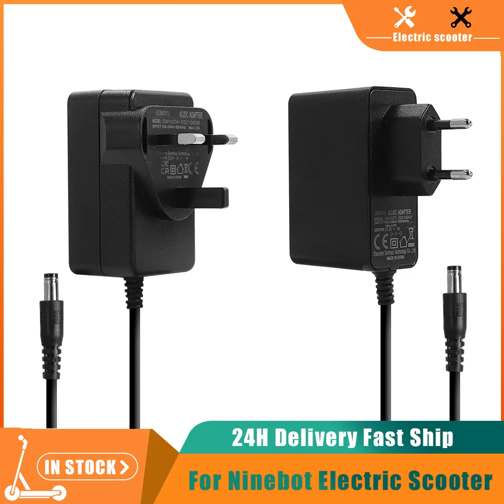 Electric Scooter Charger - Carregador 25.2V 1A para Patinete Elétrico