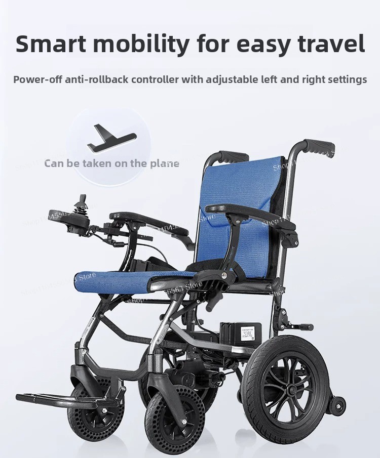 Folding Electric Scooter - Cadeira de rodas elétrica dobrável, leve,