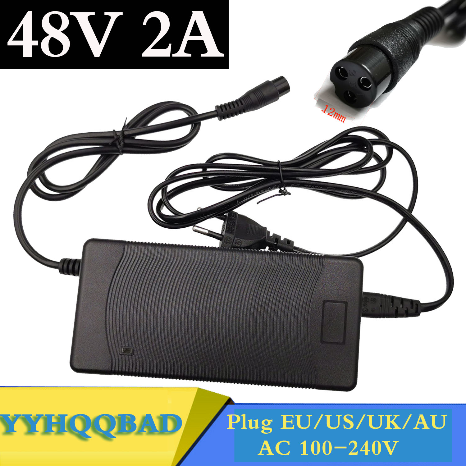 Electric Scooter Charger - Carregador de Bateria de Chumbo-Ácido 48V
