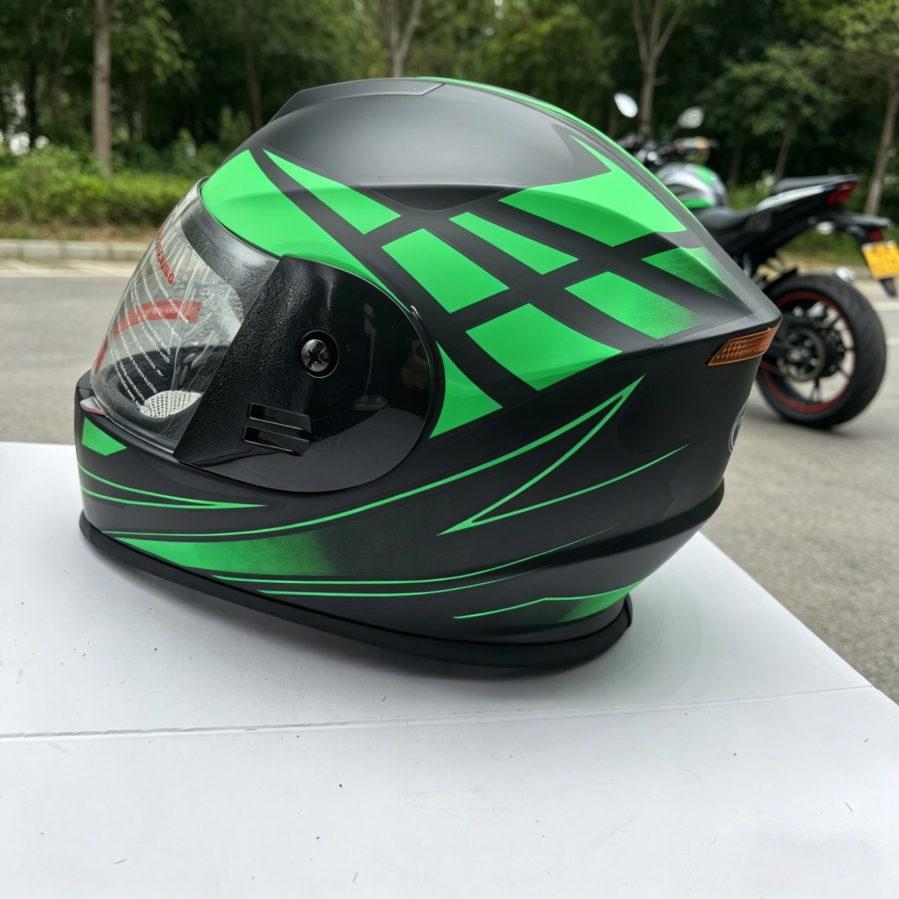 Capacete de Motocicleta Mascul - Scooter Helmet Set avaliação e preço