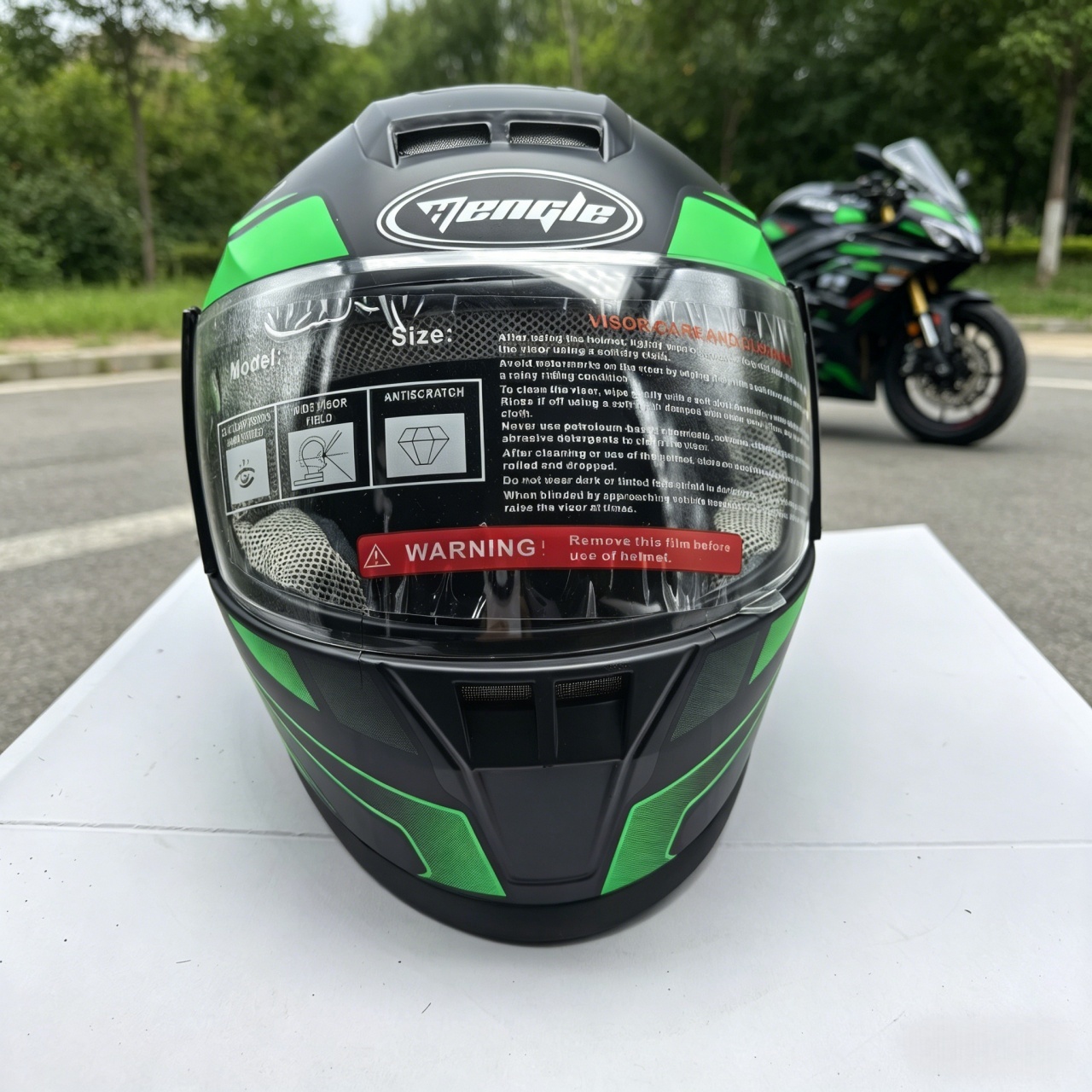 Capacete de Motocicleta Mascul - Scooter Helmet Set avaliação e preço