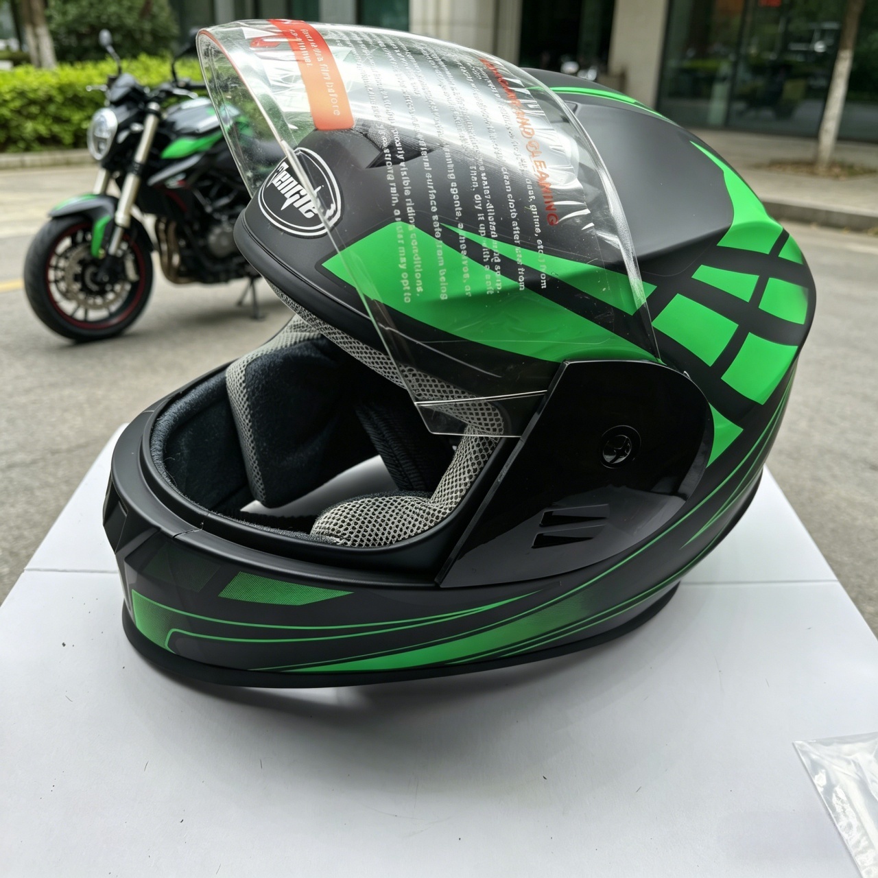 Capacete de Motocicleta Mascul - Scooter Helmet Set avaliação e preço