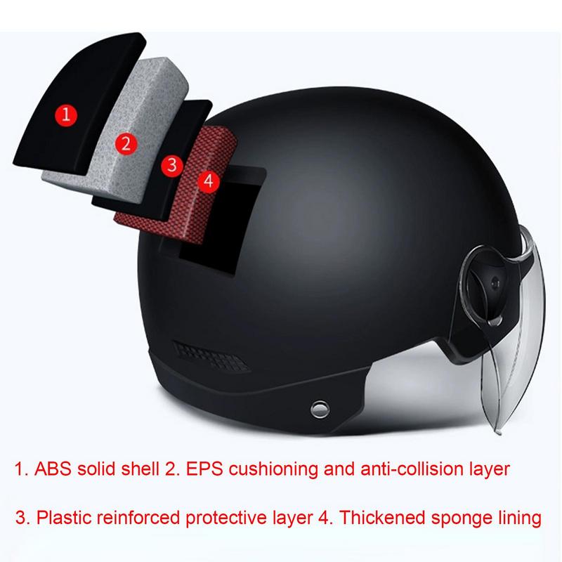 Capacete de motocicleta estilo - Scooter Helmet Set avaliação e preço