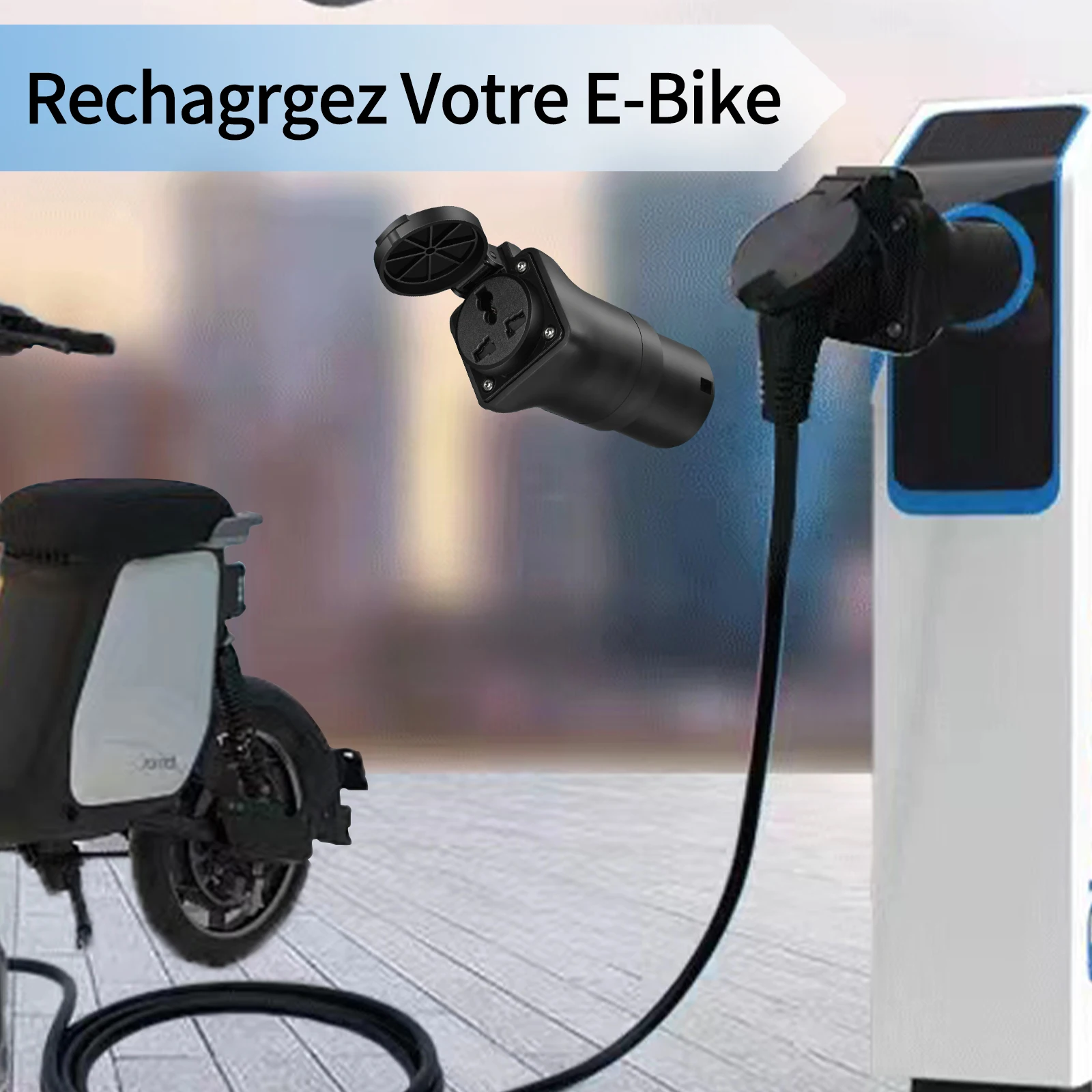 Type2 ev carregador adaptador  - Electric Scooter Charger avaliação e preço