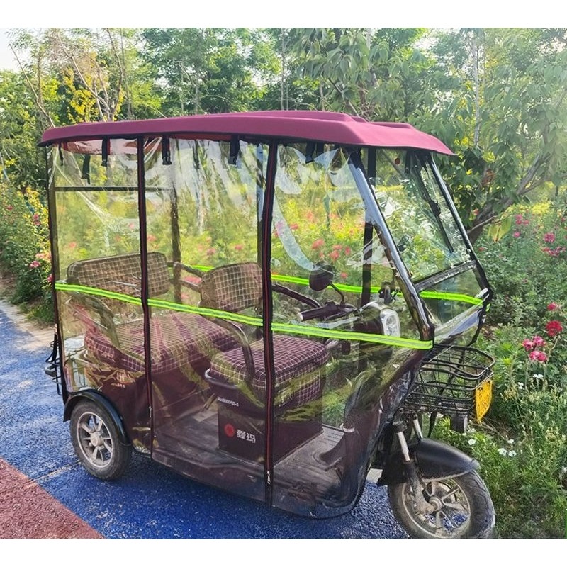 Lona fechada motocicleta trici - Electric Scooter Rain Cover avaliação e preço