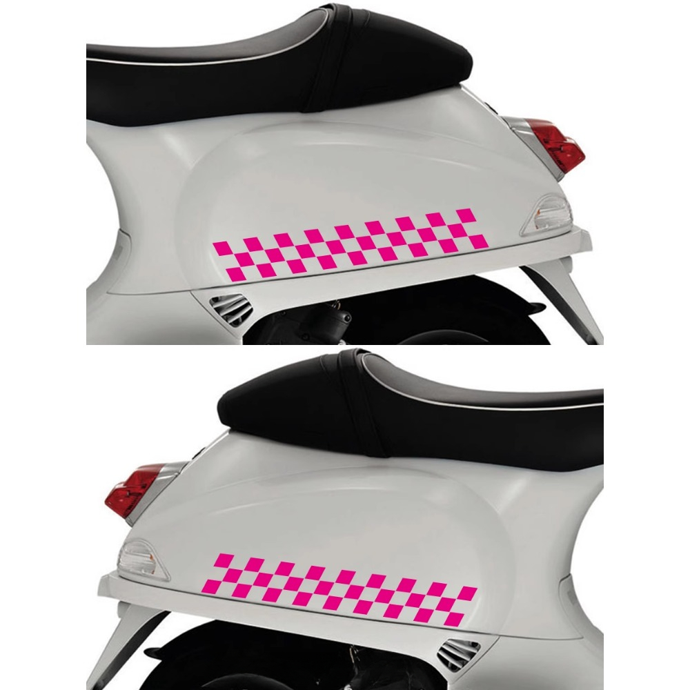 2 pçs bandeira xadrez decalque - Scooter Helmet Set avaliação e preço